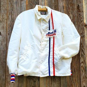 Sport O'Keefe Vintage 70s 80s Light Windbreaker Jacket Embroidered Promo Patch
